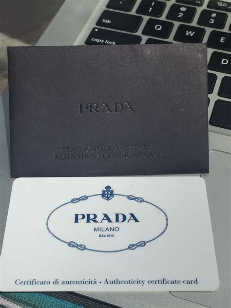 how to spot a prada fake|prada authenticity card.